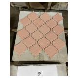 12' x 12' First Lady Pink Mosaic Tile x 110Pcs
