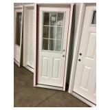 30' x 80' LH Fiberglass 1/2-View Exterior Door