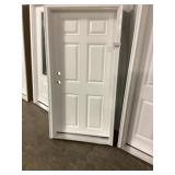36' x 74' RH Fiberglass 6-Panel Exterior Door