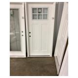 36' x 80' RH Fiberglass Craftsman Style Ext. Door