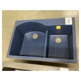 33 inch blue composite kitchen sink