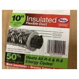 Two boxes of 10ï¿½ x 25ï¿½ insulated flex duct.