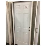 32 inch left six panel steel