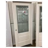 32 inch right 3/4 lite leaded exteriorDoor