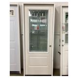 32 inch left three-quarter light leaded door