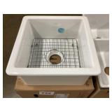 Vitra white porcelain island sink