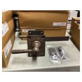 12 inch bronze door lever latch set X3.
