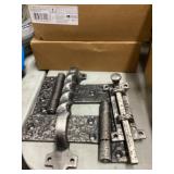 10 inch old world, pewter hinge handle x2