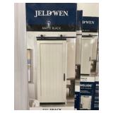 36' 1-Panel Barn Door W/ Matte Black Track