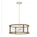 Ashley 4-Bulb Semi-Flush Mount in Aged Walnut