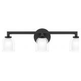 Ashley 3-Bulb Vanity Light in Black x 2