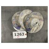 Norton 7'x1/4' Metal Grinding Wheels x4