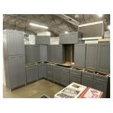 15pc. Silvercreek Platinum Gray 36' Kitchen