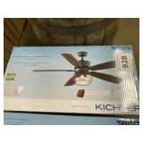 Kichler 52' Walnut/Cherry Finish Ceiling Fan x 2
