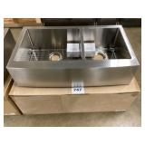 33 inch stainless farmhouse sink