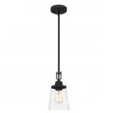 Ashley 1-Bulb Mini Pendant in Black x 3
