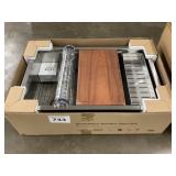 Stainless single bowl work station sink