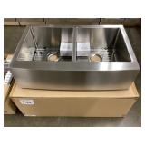 33 inch stainless farmhouse sink