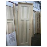24' x 80' LH Poplar 3-Panel Interior Door