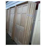 36' x 80' RH Oak 6- Panel Interior Door