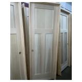 28' x 80' RH Poplar 3-Panel Interior Door