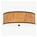 Ashley 3-Bulb Flush Mount Light in Matte Black