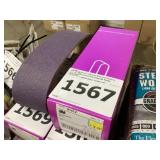 Five pack of 3 x 24 80 grit sanding belts