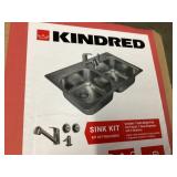 Kindred stainless kitchen sink faucet kit