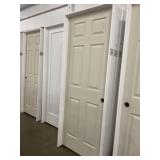 30' x 80' LH 6-Panel Wood Grain MDF Interior Door