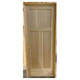 32' x 80' RH Poplar 3-Panel Interior Door