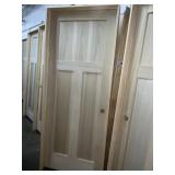 32' x 80' LH Poplar 3-Panel Interior Door