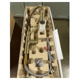 Sensor Spring Kitchen Faucet In Brushed Brass