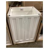 23 inch white vanity base