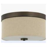 Ashley 2-Bulb Flush Mount in Oil Rubbed Bronze