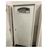 36 inch leaded right exterior door