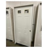 36 inch left steel door with lights