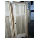 30' x 80' RH Poplar 3-Panel Interior Door