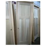 28' x 80' RH Poplar 3-Panel Interior Door
