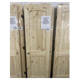 24' x 80' RH Knotty Pine Arch Top Interior Door