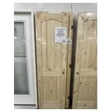 24' x 80' LH Knotty Pine Arch Top Interior Door