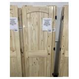 28' x 80' LH Knotty Pine Arch Top Interior Door