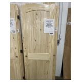 28' x 80' RH Knotty Pine Arch Top Interior Door