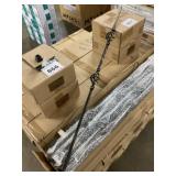 Wrought iron spindle with cap X 100.