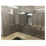 15pc. Silvercreek West Point Gray  42' Kitchen