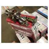 Kwikset keyed alike, antique nickel knobs x3