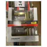 Defiant Keyed Entry Satin Brass x3