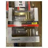 Defiant Keyed Entry Satin Brass x3