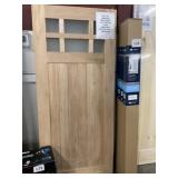 6-Lite Frosted Barn Door Kit W/ SN Track