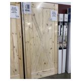 38' x 84' Pine X-Style Barn Door Slab