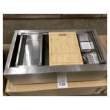 36 inch kitchen work station sink